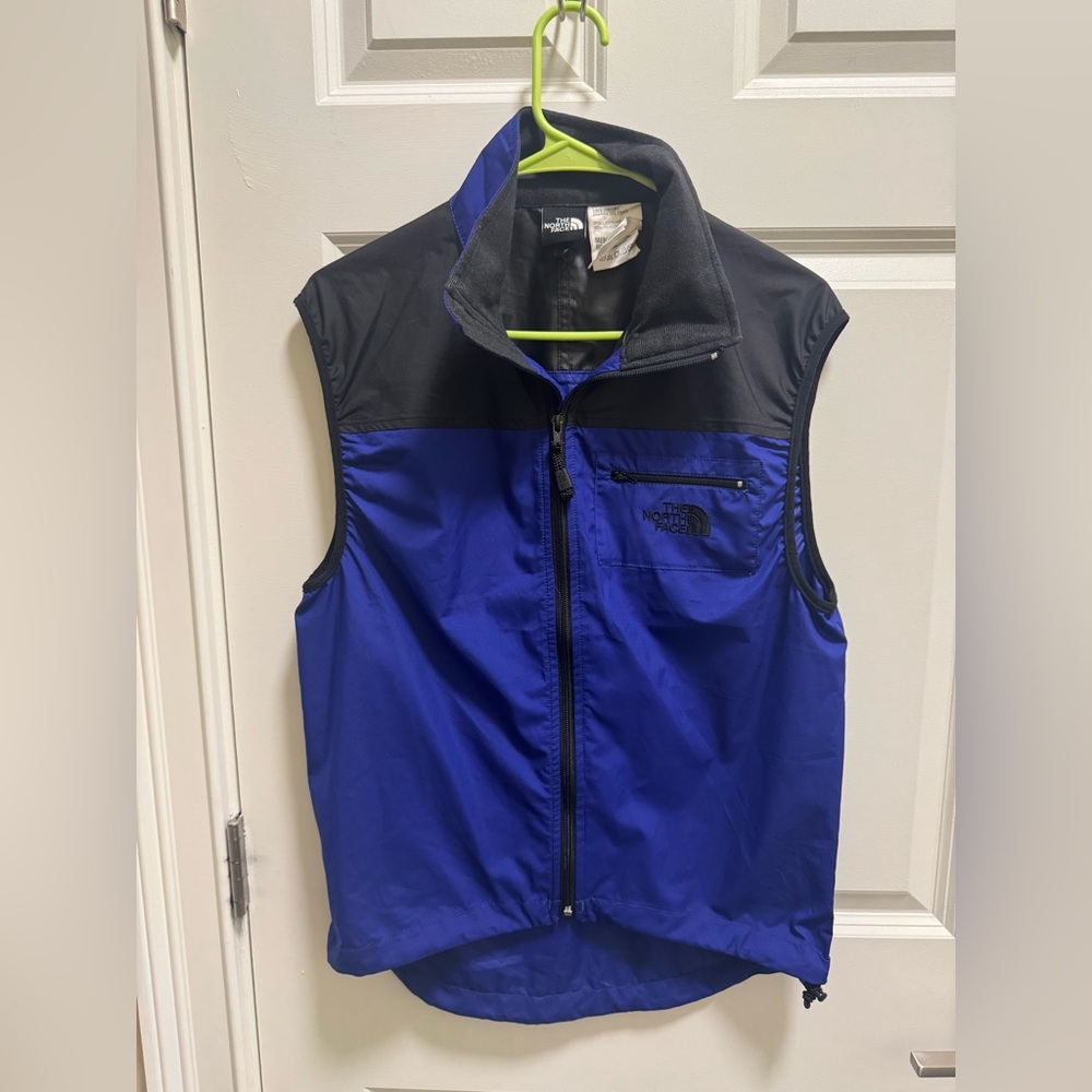 The North Face Blue and Black Vest